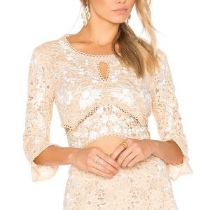 Beautiful, Worn once! For Love and Lemons Matador crop top